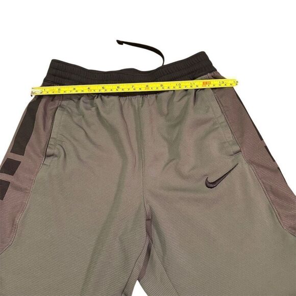 Nike Boys' Dri-Fit Elite Basketball Shorts L Dark Gray/Black - Picture 7 of 10